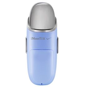 Nano Facial Mister Nano Cool Mist Facial Sprayer Portable Handy Face Steamer Moisturizing Massager USB Charge (Option: Massageatomizer(Lightblue))
